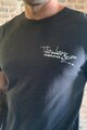 Trendyol Тениска с овално деколте и надпис Мъже
