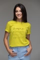 Andreea Raicu Тениска от органичен памук с надпис Жени