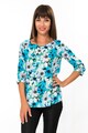 ATELIER BOLERO Bluza lejera cu imprimeu floral Femei