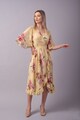 Couture de Marie Rochie petrecuta cu model floral si volane Femei