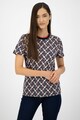 Maison Scotch Tricou din amestec de modal cu imprimeu grafic Femei