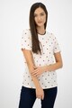 Maison Scotch Tricou din amestec de modal cu imprimeu grafic Femei