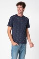 Scotch & Soda Tricou cu decolteu la baza gatului si dungi Barbati