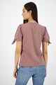 GAP Tricou de bumbac cu nod decorativ pe maneci b Femei