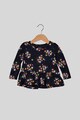 GAP Bluza cu imprimeu floral si terminatie cu volane Fete