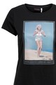 Only Tricou de bumbac organic cu imprimeu Marilyn Femei
