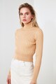 Trendyol Pulover crop cu aspect striat Femei