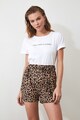 Trendyol Pantaloni scurti cu animal print Femei