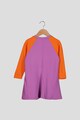 Agatha Ruiz de la Prada Rochie cu croiala in A,model colorblock si fenta cu fermoar Fete