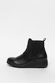 Marco Tozzi Ghete Chelsea de piele cu talpa wedge Femei