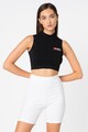 Diesel Top crop cu imprimeu logo Femei