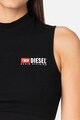 Diesel Top crop cu imprimeu logo Femei