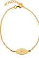 OXETTE Bratara placata cu aur de 18K, decorata cu cristale Femei