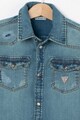 GUESS JEANS Camasa din denim cu buzunare pe piept Baieti