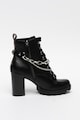 GUESS Botine de piele ecologica cu accesoriu din lant Femei