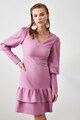 Trendyol Rochie mini cu terminatie cu volane Femei