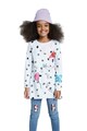 DESIGUAL Bluza de bumbac cu buline Fete