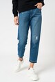 G-Star RAW 3301 straight fit magas derekú farmernadrág szaggatott részletekkel női