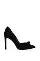 NINE WEST Pantofi stiletto din piele intoarsa, cu varf ascutit si detaliu innodat True Femei