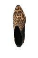 NINE WEST Ghete de piele intoarsa ecologica cu animal print Taye Femei