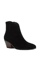 NINE WEST Ghete cowboy de piele intoarsa ecologica cu toc cubanez Tristan Femei