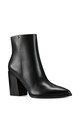 NINE WEST Botine de piele cu toc masiv Bryson Femei