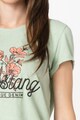 Mustang Tricou cu decolteu la baza gatului si imprimeu grafic Alina Femei