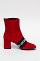 Love Moschino Botine de piele intoarsa cu aplicatiie logo Femei