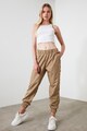 Trendyol Pantaloni de trening cu capse in lateral Femei