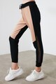 Trendyol Pantaloni sport cu model colorblock si insertii de plasa Femei