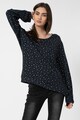 Haily's Z ONE by ZABAIONE, Pulover tricotat fin cu decolteu rotund si imprimeu cu stele Sofia Femei