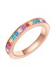 Highstreet Jewels Inel placat aur rose si decorat cu cristale Femei