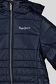 Pepe Jeans London Geaca cu vatelina, gluga si aspect matlasat Fete