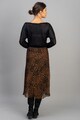 Couture de Marie Fusta plisata cu animal print Femei