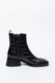 Jeffrey Campbell Ghete Chelsea de piele cu aspect piele de crocodil Lliam Femei