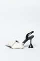 Jeffrey Campbell Pantofi slingback de piele cu varf ascutit si toc stilizat Darcey Femei