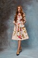MIAU by Clara Rotescu Palton lung cu model floral May Femei