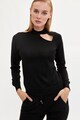 DeFacto Csillámos finomkötött pulóver kivágással női