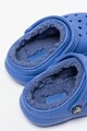 Crocs Saboti slingback cu calapod lat, perforatii si captuseala pufoasa Fete