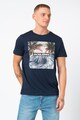 Jack & Jones Tricou cu decolteu la baza gatului si imprimeu Jorstein Barbati