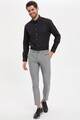 DeFacto Pantaloni chino slim fit Salt&Pepper Barbati