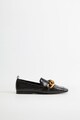 VIOLETA BY MANGO Pantofi loafer din piele ecologica cu lanturi decorative Ram Femei