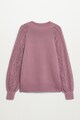 VIOLETA BY MANGO Pulover cu maneci raglan cu perforatii Femei