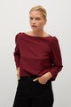 VIOLETA BY MANGO Bluza cu maneci bufante Rayetas Femei