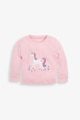 JoJo Maman Bebe Set de pijamale cu model unicorn - 2 perechi, Roz/Albastru Fete