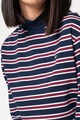 Tommy Jeans Bluza crop din amestec de bumbac organic, cu dungi Femei