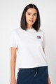 Tommy Jeans Crop póló logós foltrátéttel női