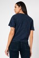 Tommy Jeans Tricou crop din amestec de bumbac organic cu buzunar pe piept Femei