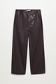 Mango Pantaloni de piele ecologica Camilla Femei