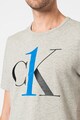 CALVIN KLEIN Tricou de casa cu imprimeu logo si decolteu la baza gatului Barbati